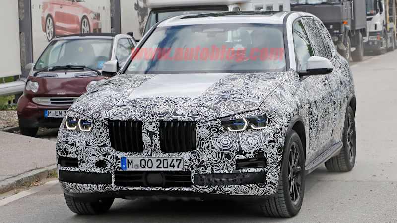 Next BMW X5 spied with production-spec headlights and grille